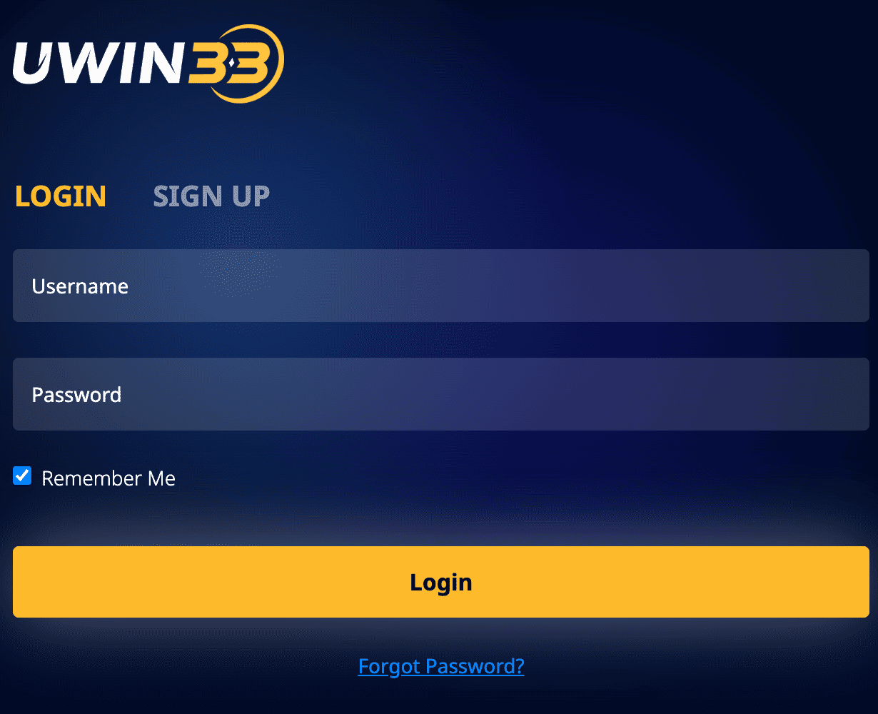 uwin33 login